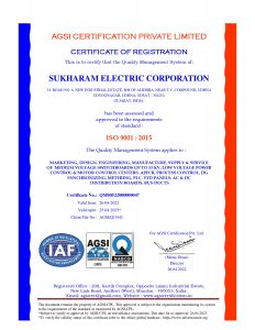 AGSI Certificate - Sukharam Electric Corporation ISO_page-0001 (1)